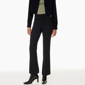 Aritzia Black Trousers “Sequence” Black Flare Leg Pants 00